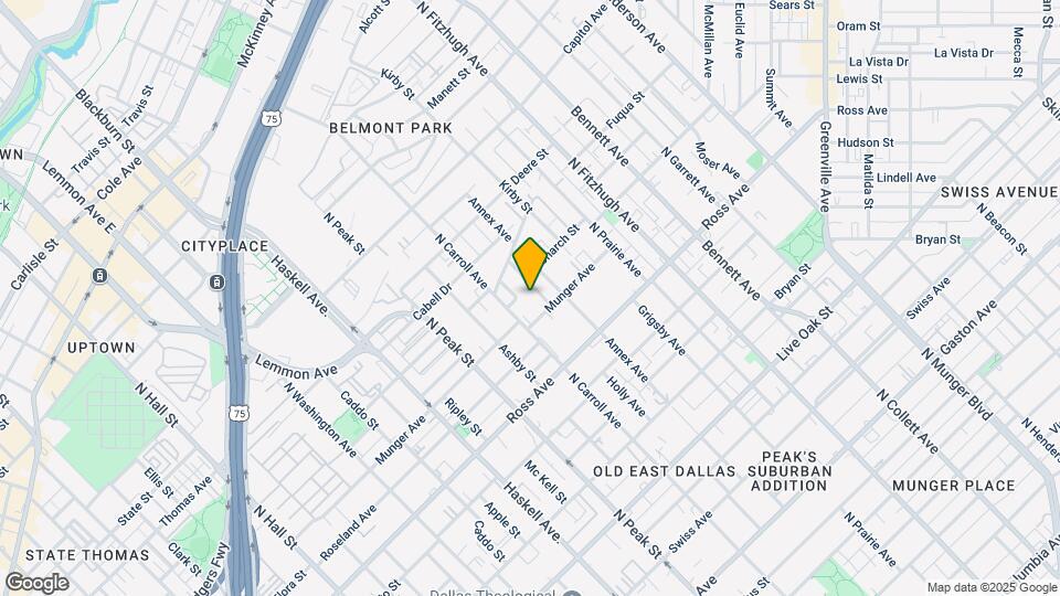 1715 Caddo St Map and Location Details