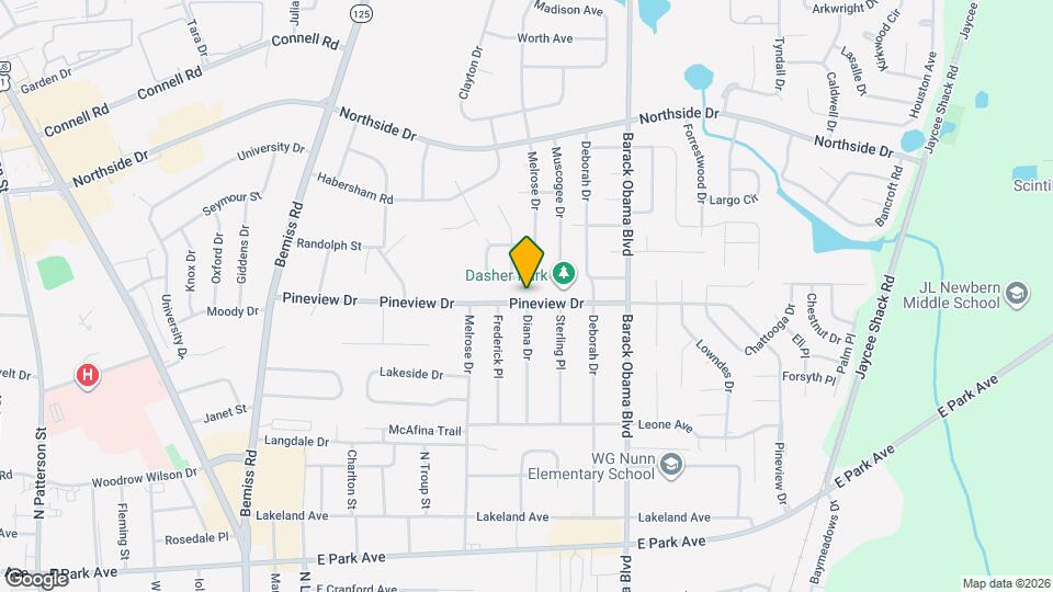 1006 Pineview Dr Map and Location Details