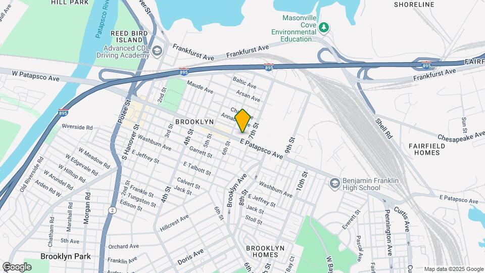 630 E Patapsco Ave Map and Location Details