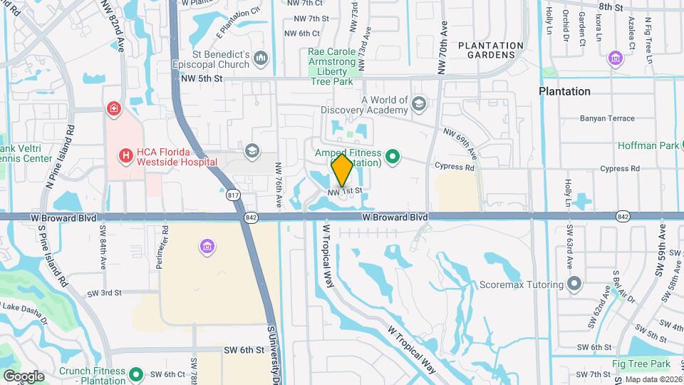 7306 NW 1st St Map and Location Details