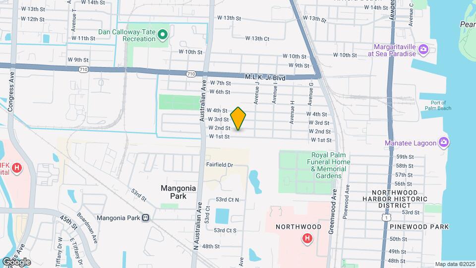 1000 W 1st St Map and Location Details