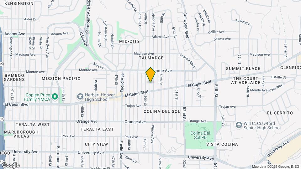 4428 Winona Ave Mapa y Detalles de la Ubicación