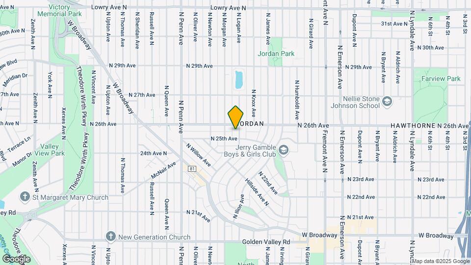 2511 N Logan Ave Map and Location Details