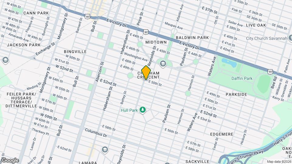 403 E 50th St Map and Location Details