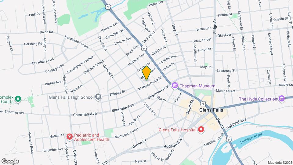 27 W Notre Dame St, Unit 1st Floor Front Apt Map and Location Details