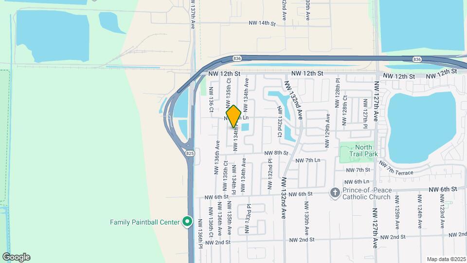 894 NW 134th Pl Map and Location Details