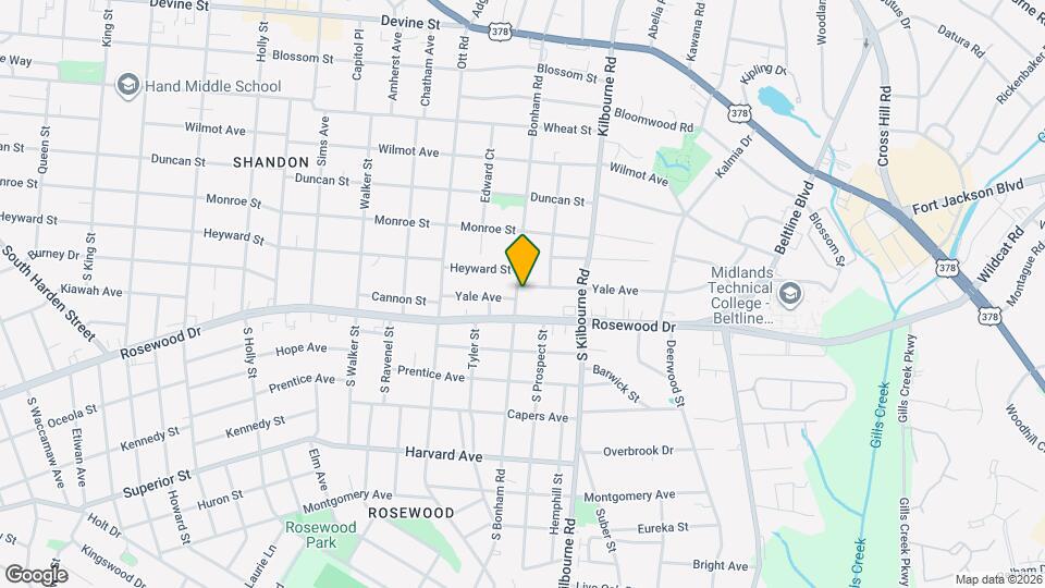 3600 Yale Ave Map and Location Details