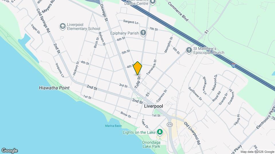 607 Tulip St Map and Location Details