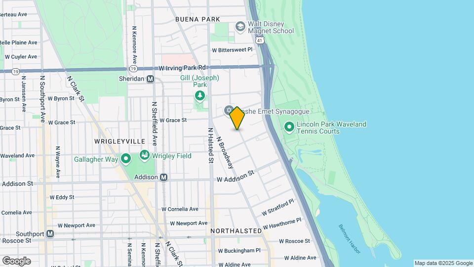 3720-3728 N Pine Grove Ave Mapa y Detalles de la Ubicación