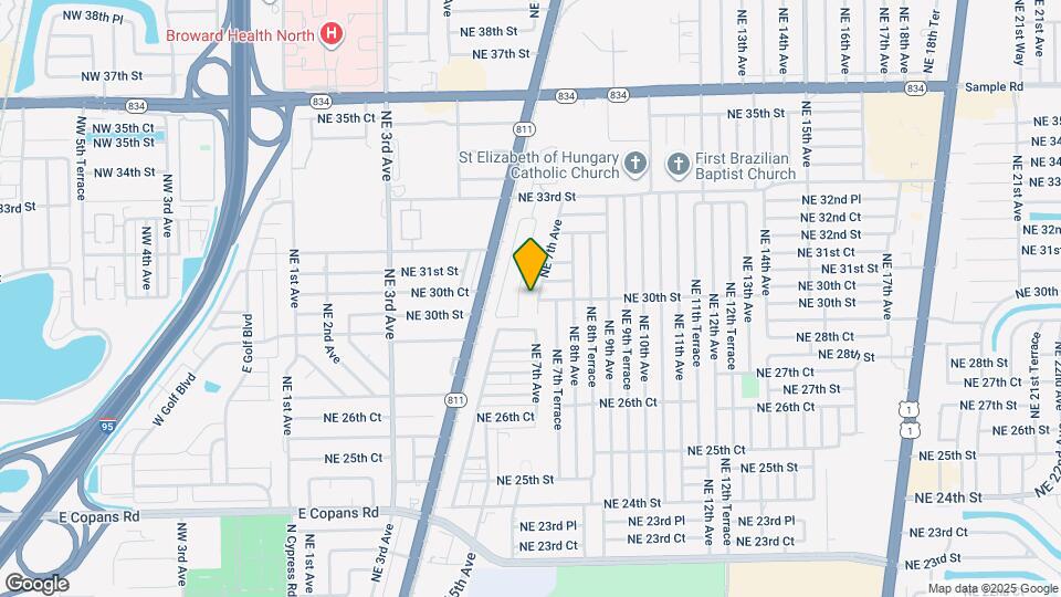 2961 NE 7th Ave Mapa y Detalles de la Ubicación