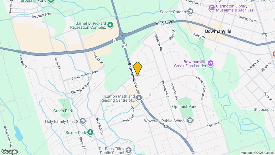 1645 Bowmanville Ave Map and Location Details