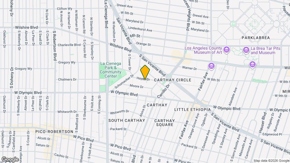 6456 Hayes Dr Mapa y Detalles de la Ubicación