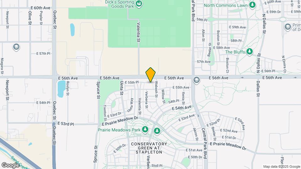 8444 E 55th Pl Map and Location Details