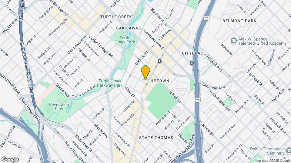 3201 McKinney Ave Map and Location Details