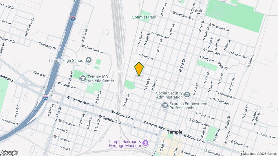 604 N 13th St Map and Location Details