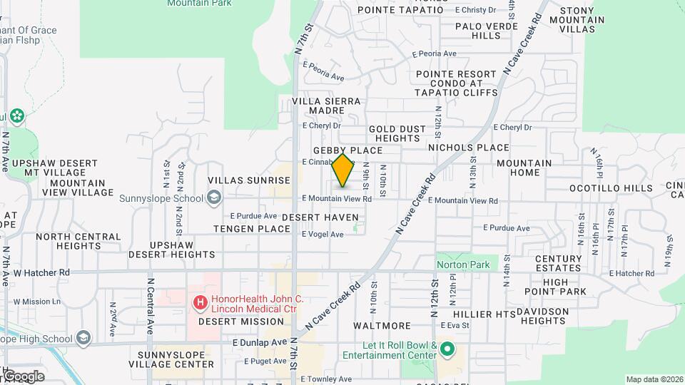 816 E Mountain View Rd Map and Location Details