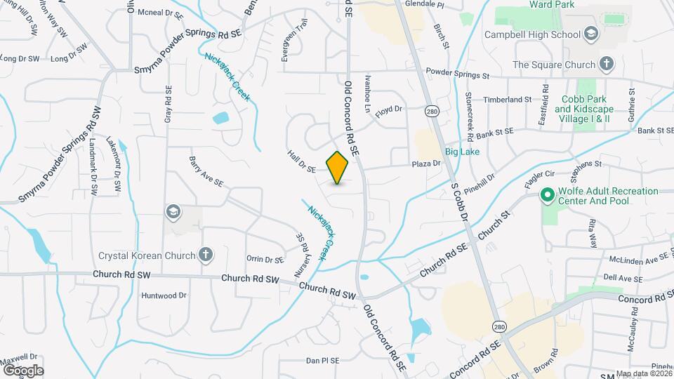 1044 Oaks Pkwy SE Map and Location Details