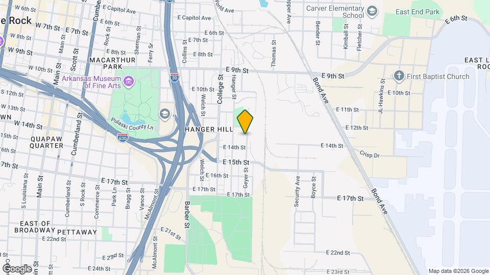 1312 Geyer St Map and Location Details