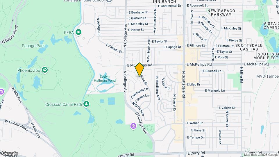 1717 N Ventura Ln Map and Location Details