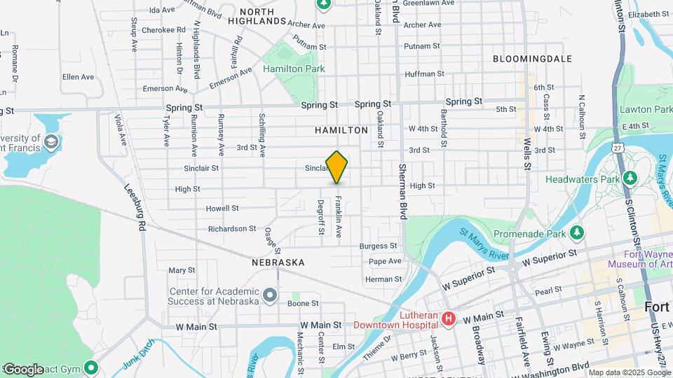 1201 High St Map and Location Details