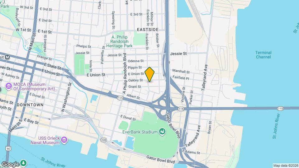 707 Franklin St Mapa y Detalles de la Ubicación