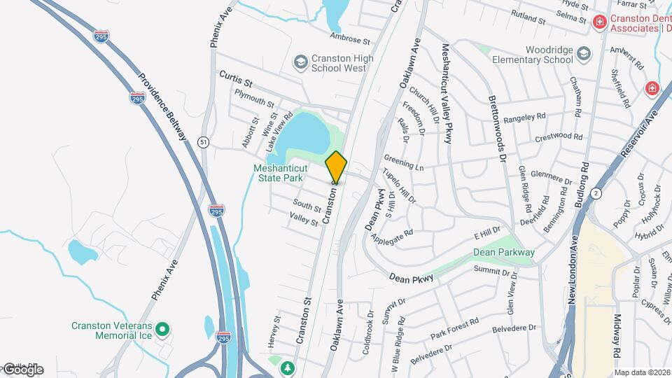 2226 Cranston St Map and Location Details