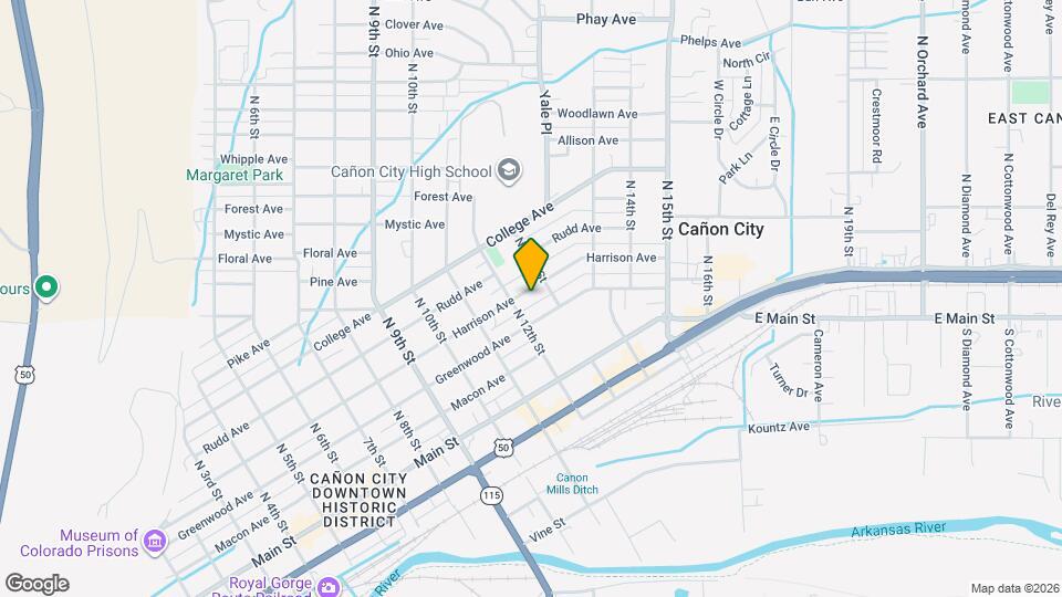 1216 Harrison Ave Map and Location Details