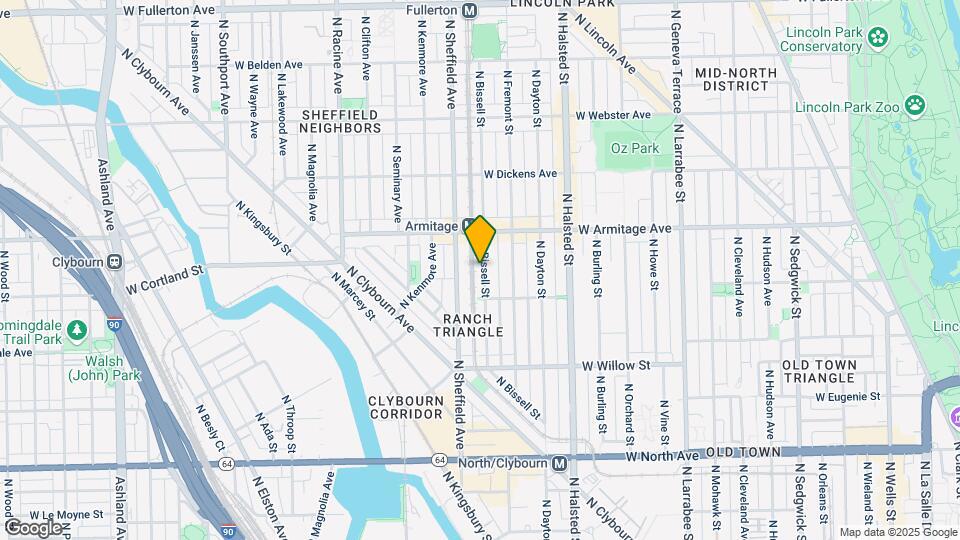 1930 N Bissell St Map and Location Details