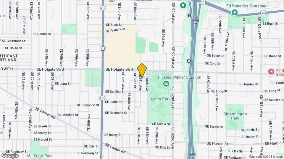 8705 SE Pardee St Map and Location Details