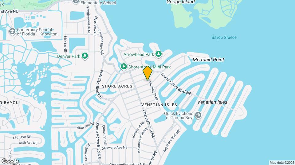 1885 Shore Acres Blvd NE Map and Location Details