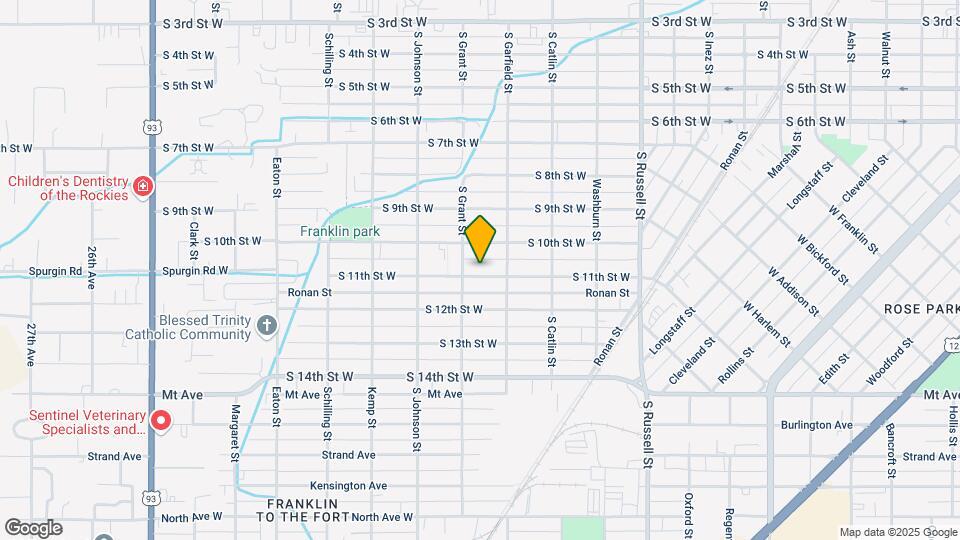 1844 S 11th St W Map and Location Details