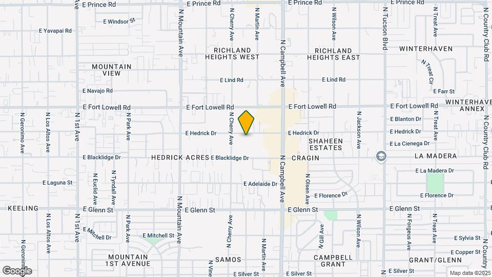 1632 E Hedrick Dr Map and Location Details