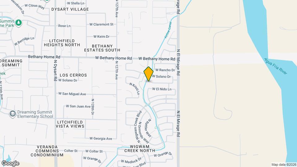 12473 W Montebello Ave Mapa y Detalles de la Ubicación