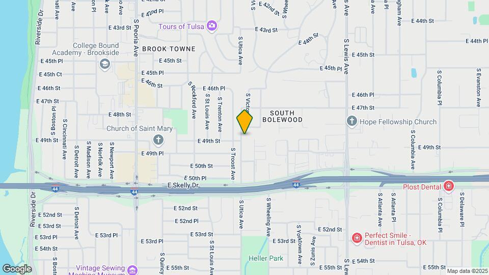 4803 S Utica Ave Mapa y Detalles de la Ubicación