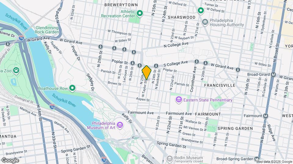 829 N Taylor St Map and Location Details