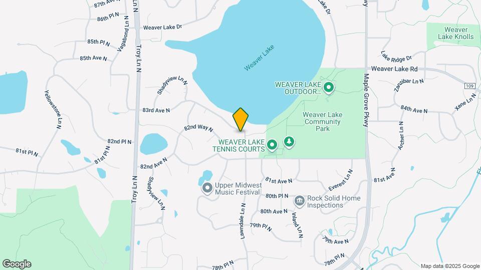 8301 Lawndale Ln N Map and Location Details