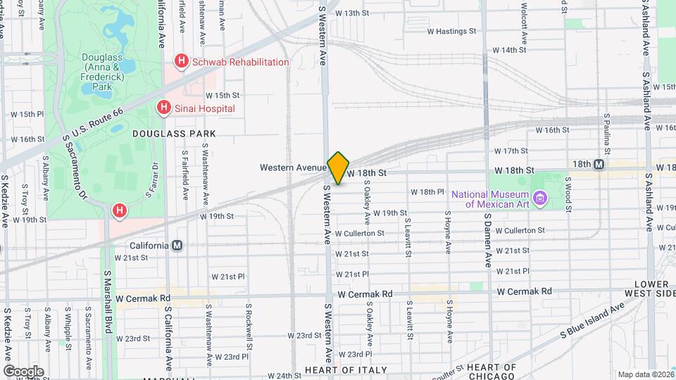 2342 W 18th Pl Mapa y Detalles de la Ubicación