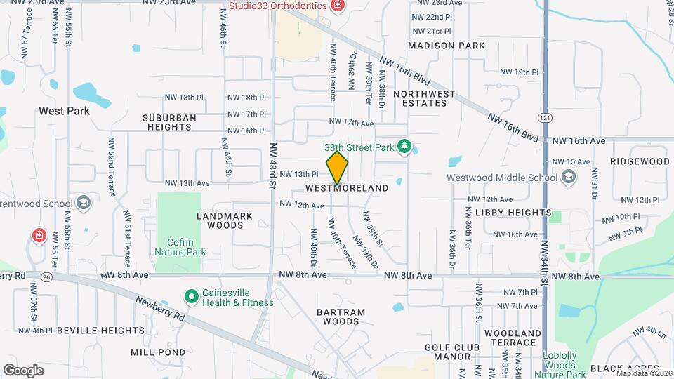 1229 NW 40th Ter Map and Location Details