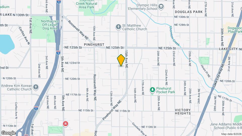 12042 14th Avenue Northeast Map and Location Details