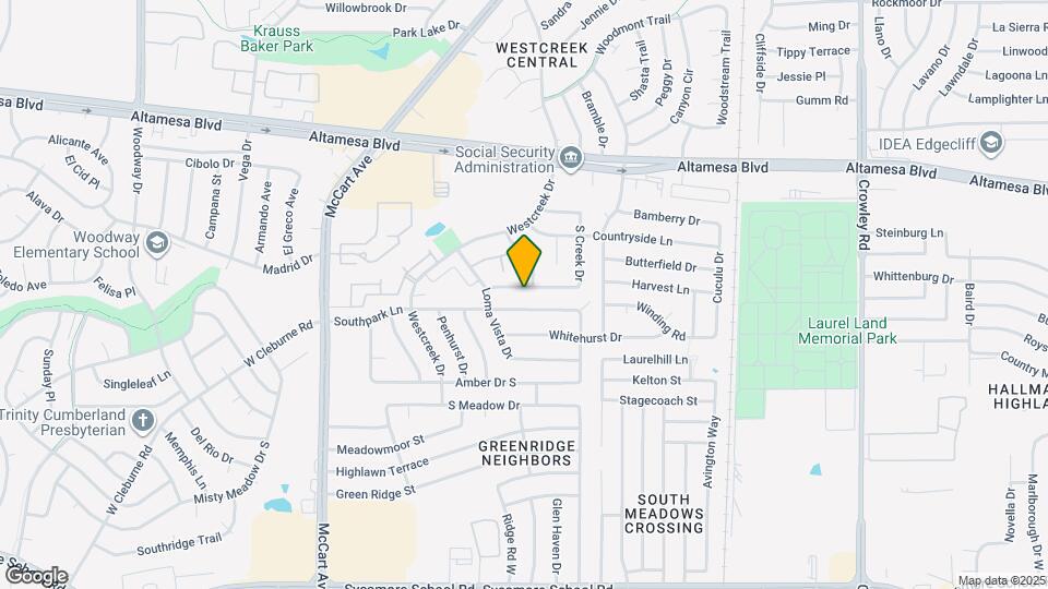 6841-6843 S Creek Dr Map and Location Details