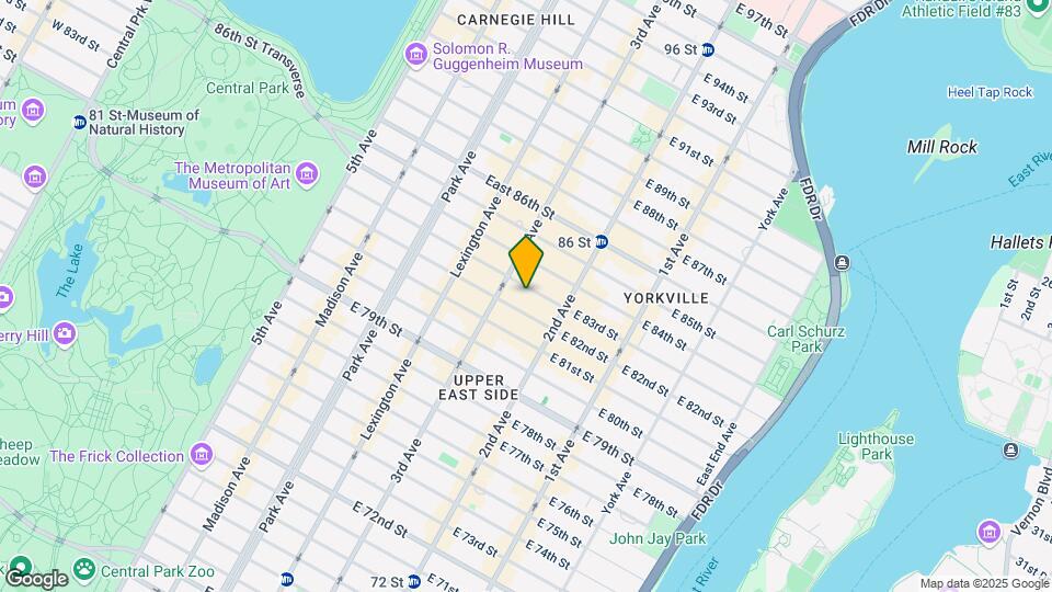 214 East 83 Street Map and Location Details