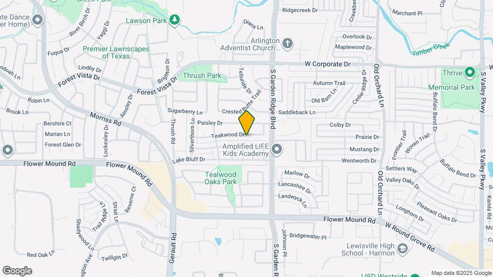 629 Teakwood Dr Map and Location Details