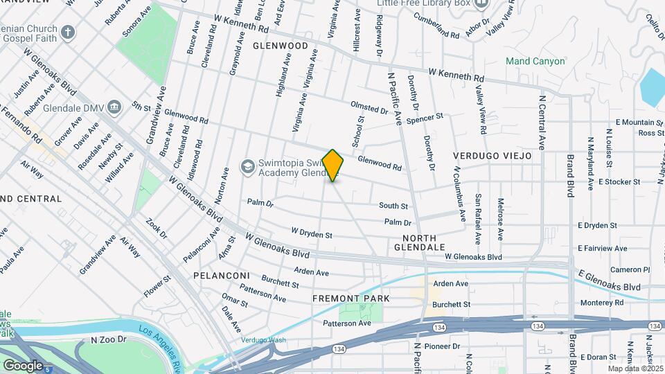 1203 N Kenilworth Ave Map and Location Details