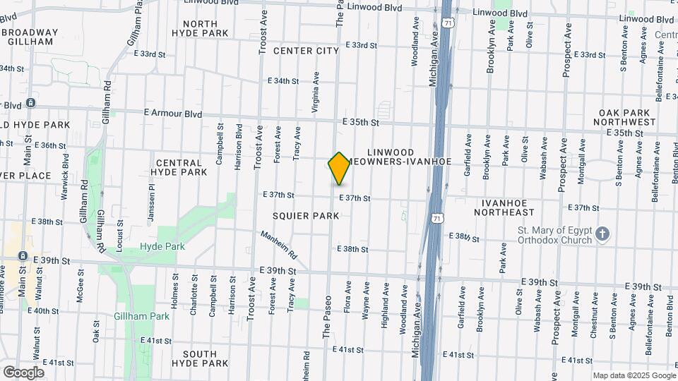 3639-3641 Paseo Blvd Mapa y Detalles de la Ubicación