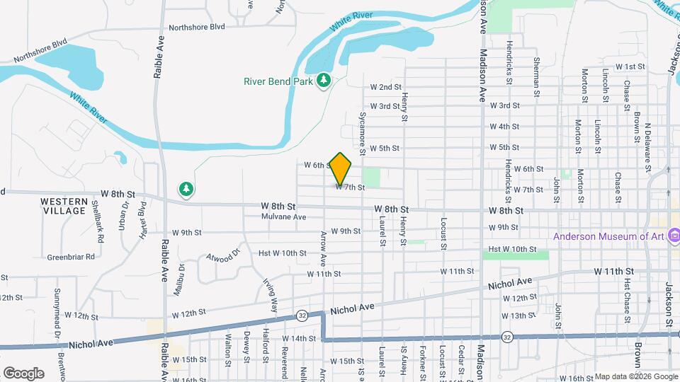 1631 W 7th St Map and Location Details