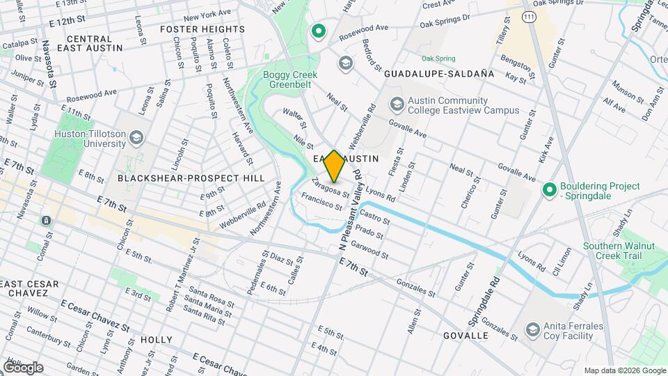 2710 Zaragosa St Map and Location Details