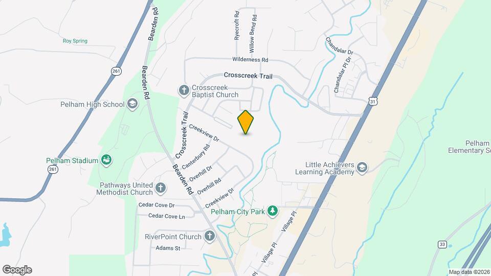 554 Cahaba Manor Dr Map and Location Details