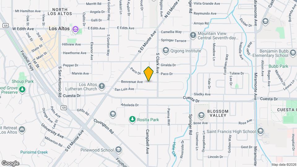 510 Benvenue Ave Map and Location Details