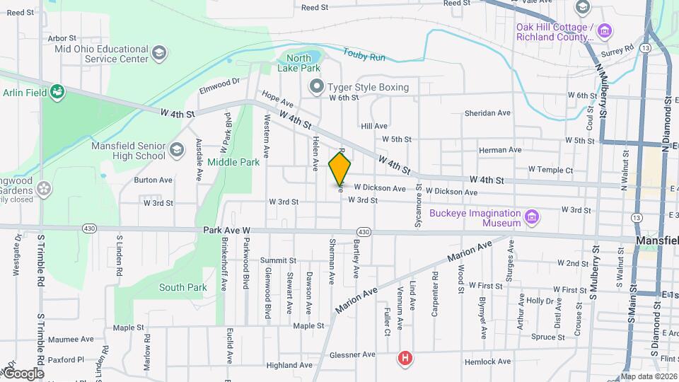 71 Rowland Ave Map and Location Details