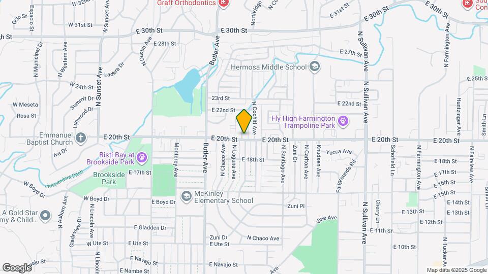 2000 N Mesa Verde Ave Mapa y Detalles de la Ubicación